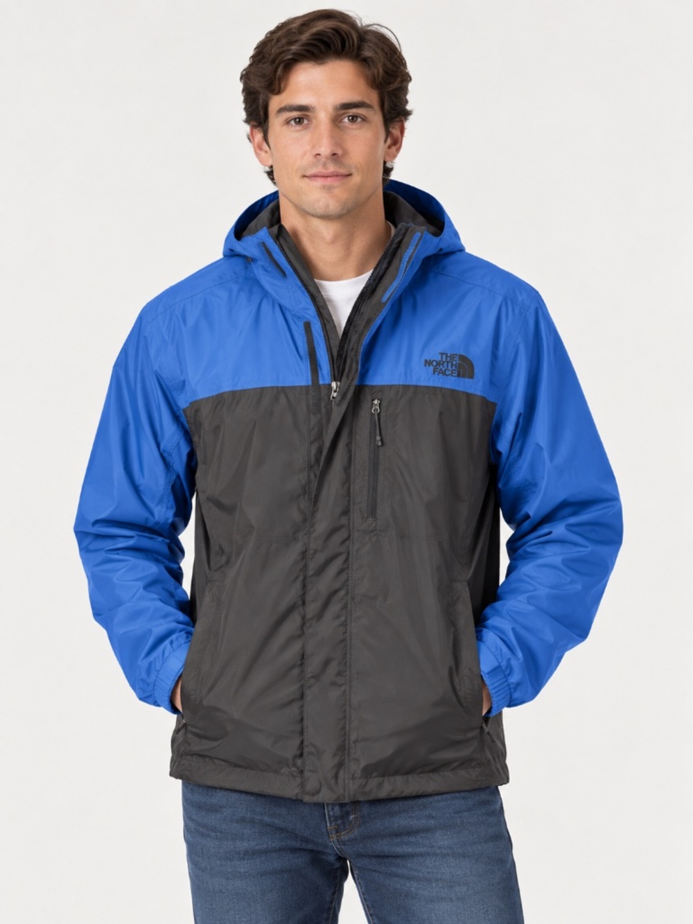The North Face Men’s Hooded Rain Jacket — Size Small